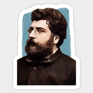 French composer Georges Bizet illustration Sticker